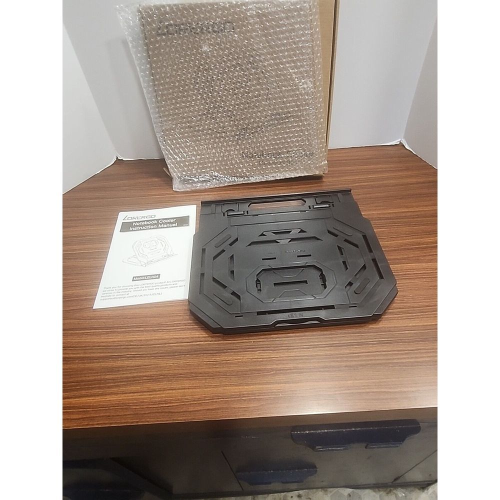 NIB Lorergo Notebook Cooler Swivel Base Stand LELR04 - Picture 2 of 6
